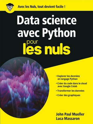 cover image of Python pour la Data science Pour les Nuls